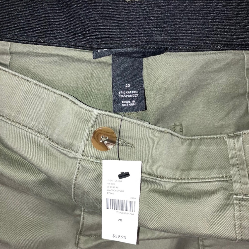 Lane Bryant Shorts Women 20 Chino Casual American Outdoor Preppy Minimalist - Picture 7 of 9